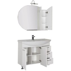 Комплект мебели для ванной Aquanet Моника 105 187564 Белый