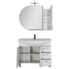 Комплект мебели для ванной Aquanet Моника 105 187564 Белый