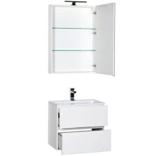 Комплект мебели для ванной Aquanet Алвита 60 184619 подвесной Белый