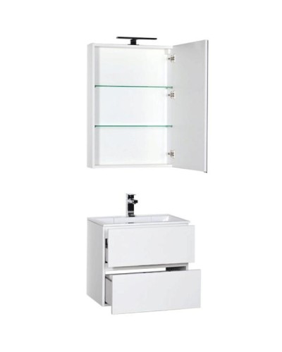 Комплект мебели для ванной Aquanet Алвита 60 184619 подвесной Белый