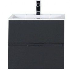 Комплект мебели для ванной Aquanet Алвита 60 184576 подвесной Серый антрацит