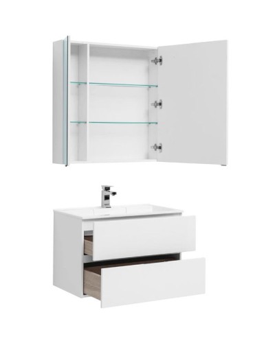 Комплект мебели для ванной Aquanet Алвита 80 237347 подвесной Белый