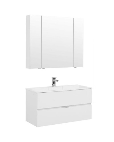Комплект мебели для ванной Aquanet Алвита 100 237360 подвесной Белый