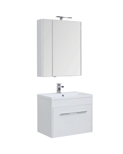 Комплект мебели для ванной Aquanet Августа 75 225246 подвесной Белый