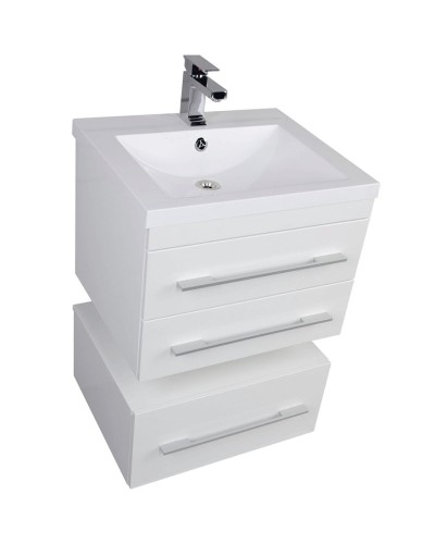 Комплект мебели для ванной Aquanet Нота 58 230291 подвесной Белый