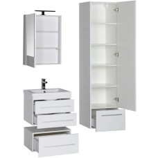 Комплект мебели для ванной Aquanet Нота 58 230291 подвесной Белый