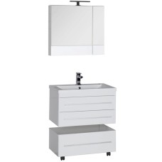 Комплект мебели для ванной Aquanet Нота 75 231060 подвесной Белый глянец
