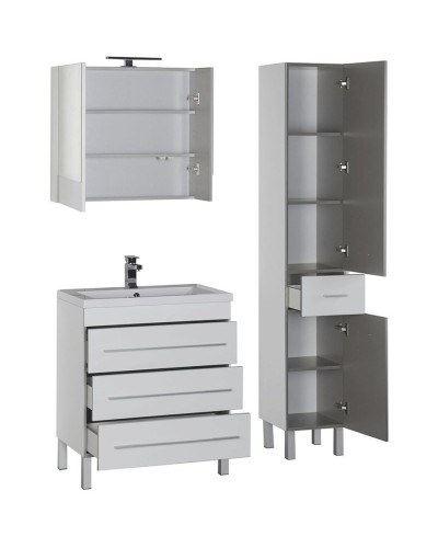 Комплект мебели для ванной Aquanet Верона 75 231040 Белый