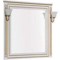 Комплект мебели для ванной Aquanet Паола 90 187844 Белый Золото