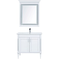 Комплект мебели для ванной Aquanet Селена 90 233126 Белый Серебро