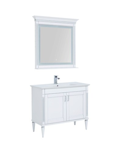 Комплект мебели для ванной Aquanet Селена 105 233125 Белый Серебро