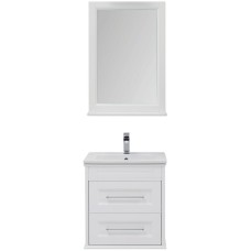 Комплект мебели для ванной Aquanet Бостон 60 210629 подвесной Белый матовый
