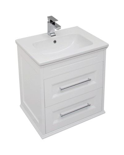 Комплект мебели для ванной Aquanet Бостон 60 210629 подвесной Белый матовый