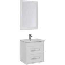Комплект мебели для ванной Aquanet Бостон 60 210629 подвесной Белый матовый