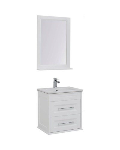Комплект мебели для ванной Aquanet Бостон 60 210629 подвесной Белый матовый