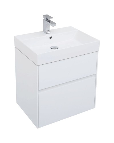 Комплект мебели для ванной Aquanet Бруклин 60 207803 подвесной Белый глянец