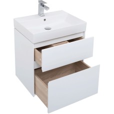 Комплект мебели для ванной Aquanet Бруклин 60 207803 подвесной Белый глянец