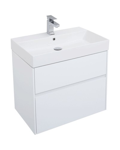 Комплект мебели для ванной Aquanet Бруклин 70 207804 подвесной Белый глянец