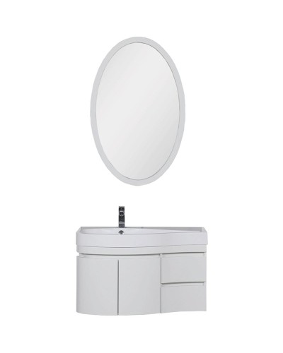 Комплект мебели для ванной Aquanet Сопрано 95 L 169344 Белый