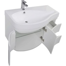 Комплект мебели для ванной Aquanet Сопрано 95 L 169344 Белый