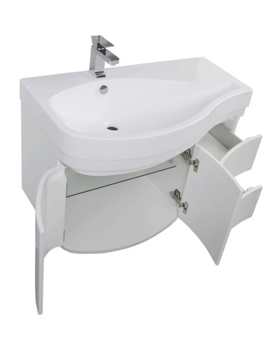 Комплект мебели для ванной Aquanet Сопрано 95 L 169344 Белый