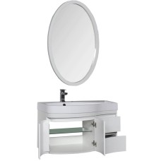 Комплект мебели для ванной Aquanet Сопрано 95 L 169344 Белый