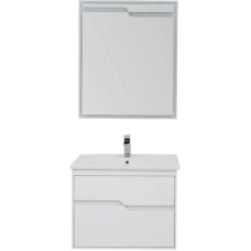 Комплект мебели для ванной Aquanet Модена 75 199306 Белый глянец