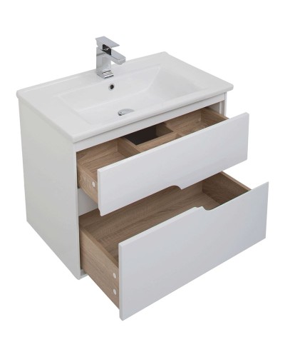 Комплект мебели для ванной Aquanet Модена 75 199306 Белый глянец