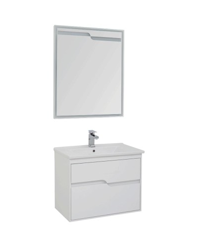 Комплект мебели для ванной Aquanet Модена 75 199306 Белый глянец
