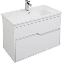 Комплект мебели для ванной Aquanet Модена 85 199305 Белый глянец