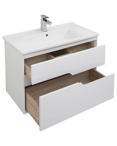 Комплект мебели для ванной Aquanet Модена 85 199305 Белый глянец