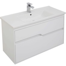 Комплект мебели для ванной Aquanet Модена 100 199303 Белый глянец