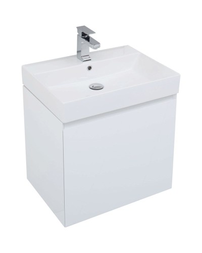 Комплект мебели для ванной Aquanet Йорк 60 203642 подвесной Белый глянец