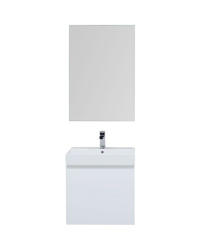 Комплект мебели для ванной Aquanet Йорк 60 203642 подвесной Белый глянец
