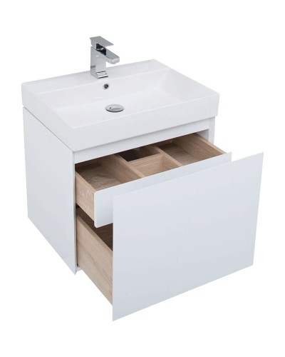 Комплект мебели для ванной Aquanet Йорк 70 203643 подвесной Белый глянец