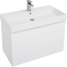 Комплект мебели для ванной Aquanet Йорк 85 203644 подвесной Белый глянец