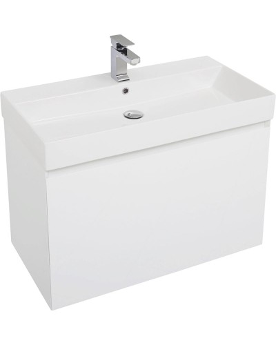 Комплект мебели для ванной Aquanet Йорк 85 203644 подвесной Белый глянец