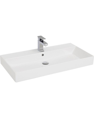 Комплект мебели для ванной Aquanet Йорк 85 203644 подвесной Белый глянец