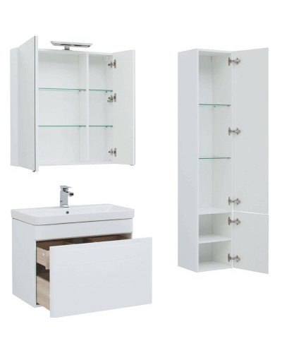 Комплект мебели для ванной Aquanet София 80 203650 подвесной Белый