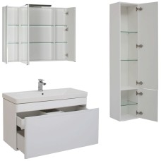 Комплект мебели для ванной Aquanet София 105 203651 подвесной Белый