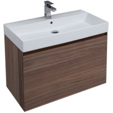 Комплект мебели для ванной Aquanet Нью-Йорк 85 211661 подвесной Шпон Орех