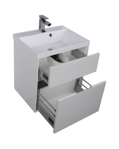 Комплект мебели для ванной Aquanet Латина 60 180121 подвесной Белый