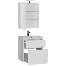 Комплект мебели для ванной Aquanet Латина 60 180121 подвесной Белый