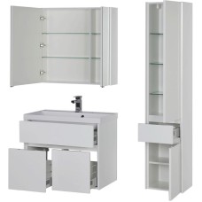 Комплект мебели для ванной Aquanet Латина 80 179839 подвесной Белый