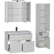 Комплект мебели для ванной Aquanet Латина 90 179840 подвесной Белый