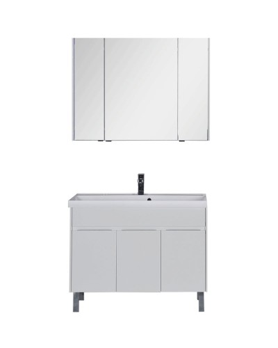 Комплект мебели для ванной Aquanet Латина 100 179841 Белый