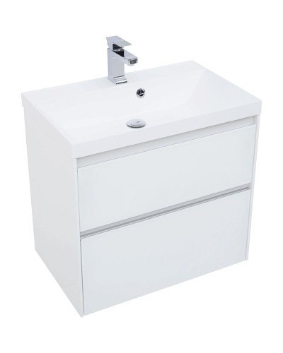 Комплект мебели для ванной Aquanet Гласс 70 240464 подвесной Белый