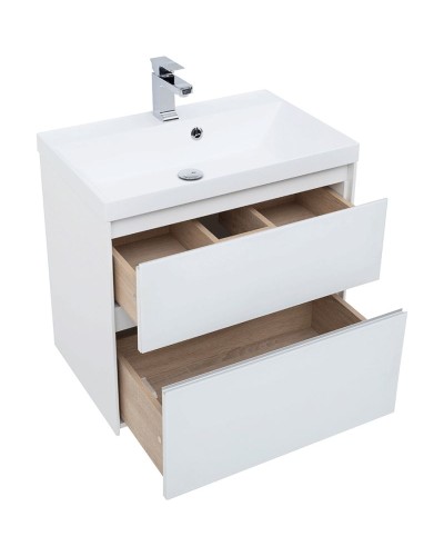 Комплект мебели для ванной Aquanet Гласс 70 240464 подвесной Белый