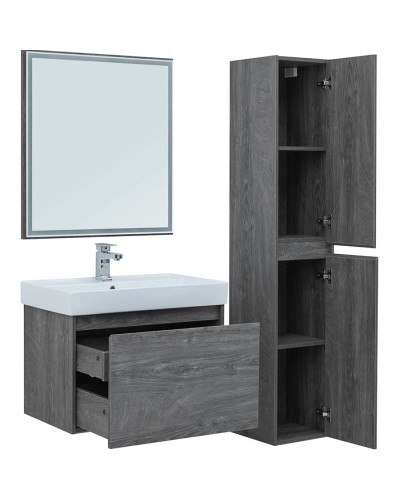 Комплект мебели для ванной Aquanet Nova Lite 75 242295 подвесной Дуб рошелье