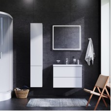 Комплект мебели для ванной AM.PM Gem 75 BK90GA Белый со смесителем для раковины и аксессуарами